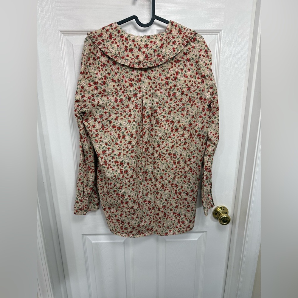 English Factory Floral Collared Button Up Top Size Small Prairie Cottagecore - Picture 6 of 6